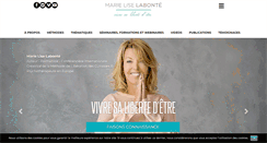 Desktop Screenshot of marieliselabonte.com